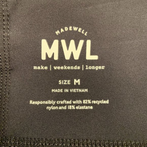 Madewell Women's MWL Form High-Rise 25" Leggings Tights NB877 Black Size M - Picture 6 of 7